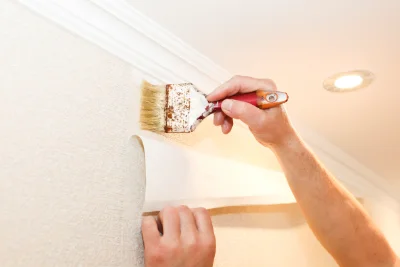 Pose de papier peint à Oslon — revêtements muraux et toiles de verre